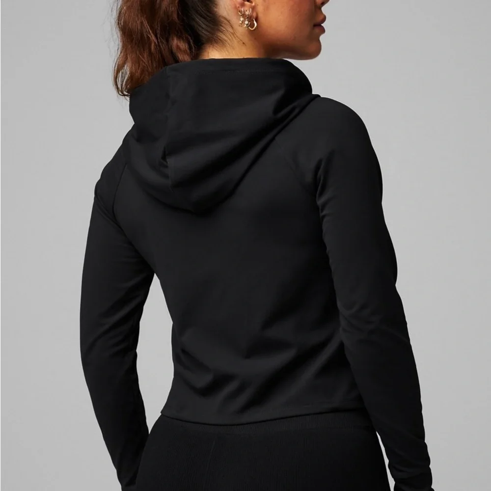 Fabletics Oasis Zip-Up Crop Hoodie - Picture 3 of 5